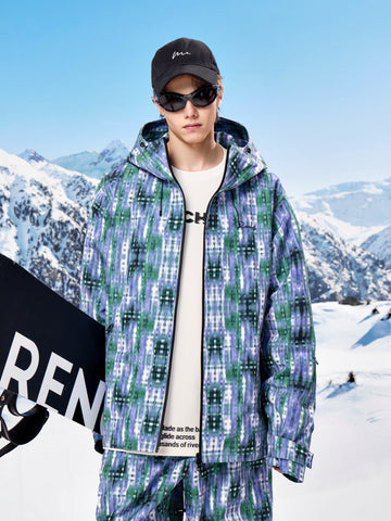 Renchill 2XL Cyberpunk Check Neutral Snow Suit