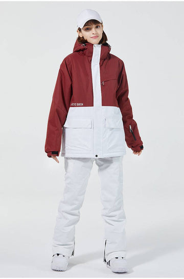 ARCTIC QUEEN Unisex Blizzard Snow Suit - Red Series