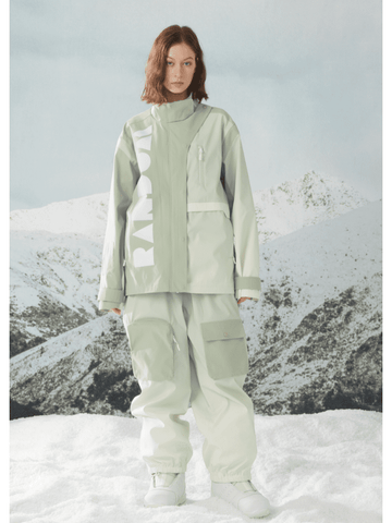 RandomPow Gradient Green Baggy Snow Suit