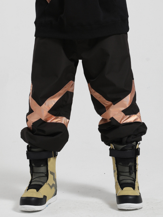 Gsou Snow Elastic X Reflective Baggy Snow Pants