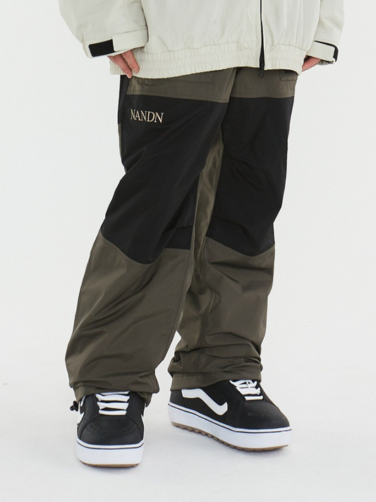 NANDN Colorblock Century Baggy Snow Pants