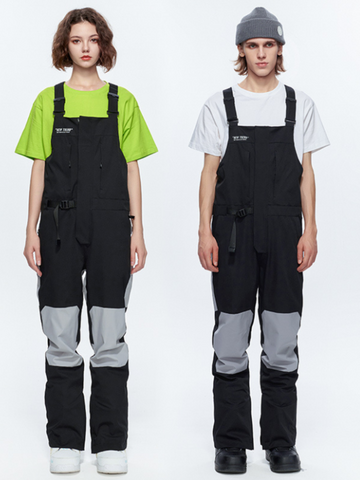 High Experience Baggy Snow Pile Bibs