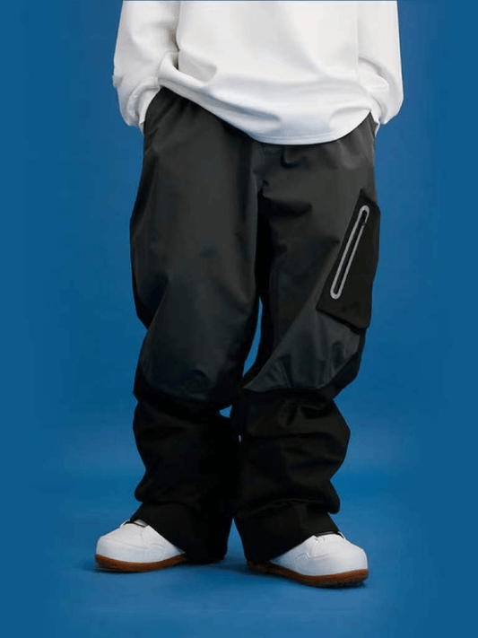 NIS Black Airsky Baggy Snow Pants