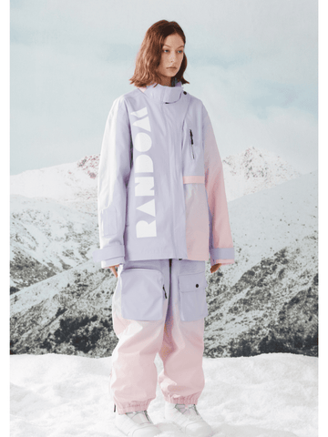 RandomPow Gradient Purple Baggy Snow Suit