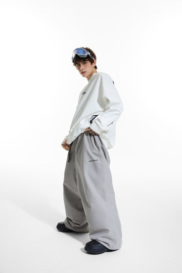 Molocoster Oversize Fleece Baggy Snow Pants