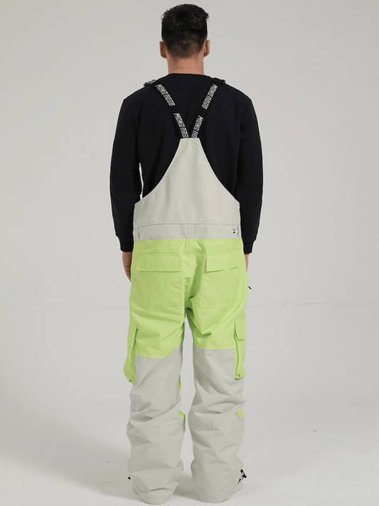 Gsou Snow PowSlayer Colorblock Bibs - Green