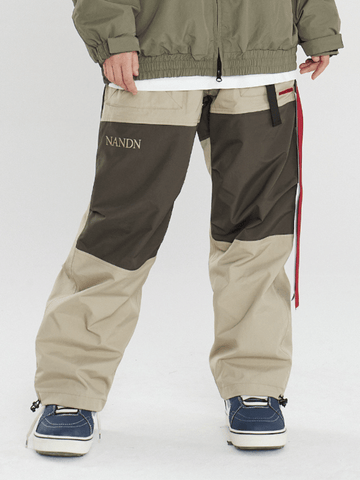 NANDN Colorblock Century Baggy Snow Pants